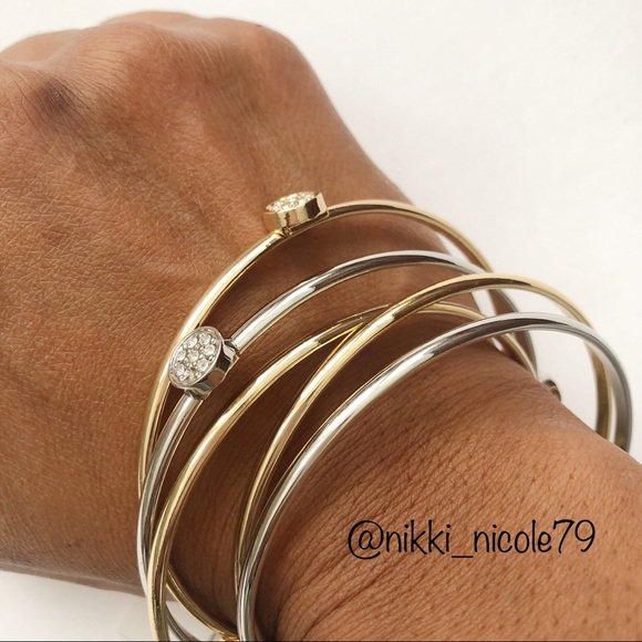 Jessica Simpson Jewelry - Mixed Toned Jessica Simpson Bangle Set